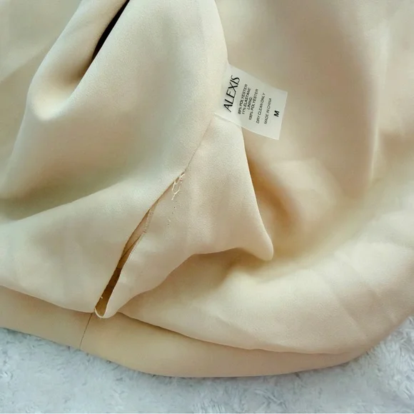 NWT Alexis Beige Fraser Midi Dress - Picture 7 of 12